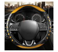For Mitsubishi For ASX For RVR Pajero Sport For Outlander For PHEV Airtrek Grandis Lancer Evo For Eclipse For Cross Car Steering-Wheels Cover 38cm 15" Steering Wheel Cover(Yellow)