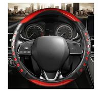 For Mitsubishi For ASX For RVR Pajero Sport For Outlander For PHEV Airtrek Grandis Lancer Evo For Eclipse For Cross Car Steering-Wheels Cover 38cm 15" Steering Wheel Cover(RED)
