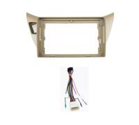 For Mitsubishi For Lancer 9 CS 2000-2010 9 Inch Car Radio Fascia Frame 2DIN Stereo Installation Android Dashboard Trim DYDGUTUFB(Frame A cable)