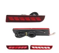 For Mitsubishi For Lancer For Evo LED Bumper Reflector Lights Rear Fog Lamp | Dynamic Turn Signal Rear Tail Brake Lamp OEM MR515740 8355A040 Brake Light(Red D)