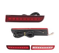 For Mitsubishi For Lancer For Evo LED Bumper Reflector Lights Rear Fog Lamp | Dynamic Turn Signal Rear Tail Brake Lamp OEM MR515740 8355A040 Brake Light(Red C)