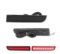For Mitsubishi For Lancer For Evo LED Bumper Reflector Lights Rear Fog Lamp | Dynamic Turn Signal Rear Tail Brake Lamp OEM MR515740 8355A040 Brake Light(Smoked C)