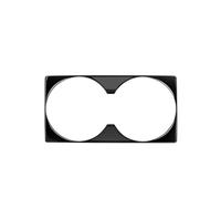 For Mitsubishi For Outlander 2023 2024 Front Center Console Gear Panel Water Cup Frame Cover Trim HRQCTIM(Black)