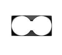 For Mitsubishi For Outlander 2023 2024 Front Center Console Gear Panel Water Cup Frame Cover Trim Interior RESPUNEKBAH(Black)