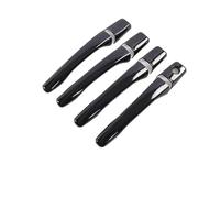 for Mitsubishi for Outlander for Lancer for Mirage for Evolution 2003-2006 Stickers Black Carbon Fiber Car Door Handle Cover Car Exterior Door Handle(Black 1 Keyhole)