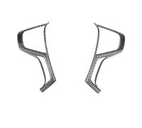 For Mitsubishi For Strada For Triton For L200 2019-2022 2piece ABS Steering Wheel Frame Trim Cover Decorator Trim Interior Cover(2 hollow)