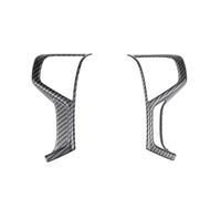 For Mitsubishi For Strada For Triton For L200 2019-2022 2piece ABS Steering Wheel Frame Trim Cover Decorator Trim Interior Cover(1 hollow)