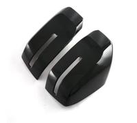 For Mitsubishi For Triton /L200 2024 Carbon Fiber Look Side Door Mirror Rear View Trim Car Cover External Accessories FIXCOR(ABS black)