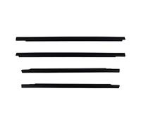 for Mitsubishi L200 for Strada 4 Door 1996-2002 4PCS Outer Window Rubber Weatherstrip Waterproof Pressure Seal Belt Moulding Trim Car Door Seal Trim