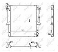 FOR MITSUBISHI L200 KA4T KB4T 2.5D 05 to 13 Radiator 1350A182 1350A314