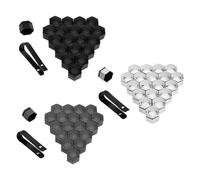For Mitsubishi Lancer EX Ralliart EVO X Galant Fortis 2008-2017,20Pcs Universal 17mm/19mm/21mm Car Wheel Nut Covers Bolt Caps