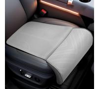 For Mitsubishi Outlander 2013-2021（7seats） Car Seat Cushion, Breathable Leather Seat Protector, Anti Slip Front Bottom Pad, Automotive Interior Decoration Accessories(White Gray)