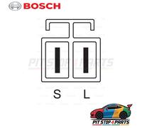 For Mitsubishi Pajero/Shogun Alternator Bosch 0986045611 178 mm 2001-2006