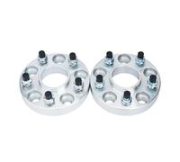 For Mitsubishi Vehicle 1inch 25mm Hubcentric 67.1mm 5x114.3 Wheel Spacer With 12x1.5 Bolts Shims Hubcentric Spacer(Silver)
