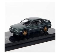For Mitsubishi VR-4 1989 Green Silver Simulation Alloy Car Model Toy 1/64 Miniature Car ornaments models(1)