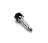 For Miwayer 12 PCS DIY Strait Audio Solderless 6.35 Mono Plug Solder Two-way Linking Free Plug Guitar Effect Connector(Black 12 PCS)