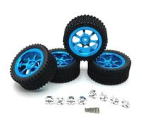 For MJX 1/14 14301 14302 14303 For WLtoys 1/14 1/12 RC Car Parts Metal Upgraded Wheels Tires(Blau)