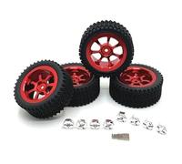 For MJX 1/14 14301 14302 14303 For WLtoys 1/14 1/12 RC Car Parts Metal Upgraded Wheels Tires(Rot)