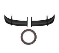 For MK6 Models 2PCS Car Rear Trunk Spoiler AK Style Wind Pressure Reduction Tail Spoiler Lid Wing HBGURM(Black)