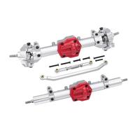 For MN For MN128 1/12 RC Car Upgrade Part Aluminum Alloy Front Rear Axle Differential Assembly Accessories RC Axles(Silver)