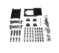 For MN For MN168 For MN78 1/12 Metal Rod Shock Absorber Vulnerability Kit RC Car Tracked Vehicle Parts Accessories Upgrade Replacement And Use RC Car Shock Absorber(Black)