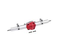 For MN128 G500 MN86 MN86K MN86KS MN86S 1/12 Rc Crawler Car Upgrade Complete Front Rear Differential Straight Axle With Diff Gear RC Axles(Silver,Rear axle)