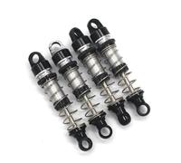 For Mn78 For Mn168 /12 Metal Upgrade Fittings Oil Pressure Shock Absorber RC Remote Control Vehicle For Cherokee Hill Bike Replacement Use RC Car Shock Absorber(Black)
