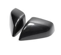 For Model 3 Exterior Side Mirror Caps Replace Parts Rearview Mirror Shell Replacement Cover Accessories 2Pcs(Glossy Carbon)