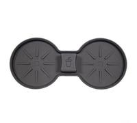 For Model 3/Y Cup Holder Insert, Non-Slip Silicone Drink Pad, ABS Storage Box Organizer for Center Console, Food-Grade Safe and For Easy to Clean(GREY)