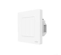 For moes For Tuya For ZigBee Light Switch Star Ring Series Wall Mounted Smart Switch with Advanced Touch Interface and Remote RF Control Compatibility (3 Gang White)