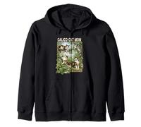 For Mom Calico Cats in Garden Tree Cottagecore Mother's Day Zip Hoodie