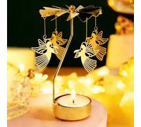 for Mom, Spinning Candle Holder, Rotating Carousel Tealight Candle Holder, Unique Birthday Gift For Women, Mom, Sister, Christmas, Valentine's Day, Party Decor, Gift (Angel)