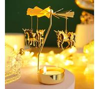 for Mom, Spinning Candle Holder, Rotating Carousel Tealight Candle Holder, Unique Birthday Gift For Women, Mom, Sister, Christmas, Valentine's Day, Party Decor, Gift(Unicorn)