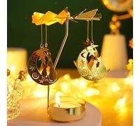 for Mom, Spinning Candle Holder, Rotating Carousel Tealight Candle Holder, Unique Birthday Gift For Women, Mom, Sister, Christmas, Valentine's Day, Party Decor, Gift (Moon Cat)