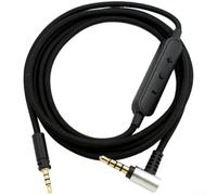 For Momentum wireless headphone replacement cable with 1 2m length, oxygen copper core, nylon exterior, gold plated 3 5mm jack and inline remote for calls and music (Wired Edition)