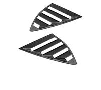 For Mondeo 2013-2018 2pcs Matte Black Car Rear Side Window Quarter Louver Cover Vents Automobile Exterior Accessories(carbon fiber)