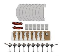 For MONSGA MS1 MAX Robot Vacuum Spare Parts Bundle with Main Brush Side Brushes Filter Elements Mop Cloths and Dust Bags for Consistent Operation (C)