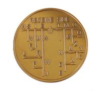 For Morse Code Training Coin For Radio Enthusiasts And Hobbyists, Iron Practice Token For Learning Cw Skills, Educational Tool For Beginners And Collectors, Silver Gold Bronze Finish(bronze)
