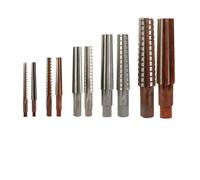 For Morse Taper Socket Hand Reamer Set MT 1/2/3/4/5 for Precision Reaming of Aluminum, Cast Iron and Copper (MT3 Set )