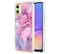 for MOTO Edge 50 Fusion Case Bling Glitter Sparkle Rose Gold Marble Design Clear Bumper Ultra Slim TPU Soft Rubber Shockproof Protective Silicone Phone Cover for MOTO Edge 50 Fusion Pink