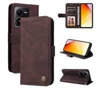 for Moto Edge 50 Neo 5G Case, For Moto Edge 50 Neo 5G case, Flip Folio Case PU Leather Book Phone Cover, Wallet Stand Feature Magnetic Closure ID Card Holder Slot Case For Moto Edge 50 Neo 5G Brown