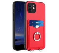 for MOTO Edge 50 Neo/S50 5G Wallet Case with Card Holder, MOTO Edge 50 Neo/S50 5G Case with Blocking for Women Men, Shockproof Protective Ring Stand Phone Cover for MOTO Edge 50 Neo/S50 5G,Red