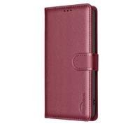 for Moto Edge 50 Pro 5G Case, Shockproof Premium Flip Wallet PU Leather Card Holders with RFID Blocking Magnetic Phone Case Stand Folio Cover for Moto Edge 50 Pro 5G,red
