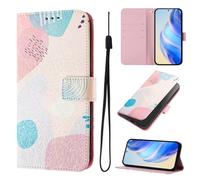 For Moto G Power 5G 2024 Case, Premium Leather Painted Wallet Book Flip Stand View Phone Cover with Card Holder Slots Compatible with Moto G Power 5G 2024,Graffiti