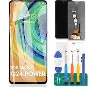 For Moto G04 Screen Replacement For Motorola Moto G24 LCD Display For Moto G04/G24/G24 Power XT2421-2 XT2423-1 Touch Screen Digitizer Assembly Repair Kits (Black, Without Frame)