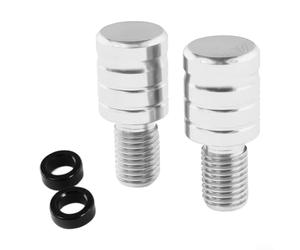 for moto Mirror Hole Covers for m10 Clockwise 2PCS for moto(silver 10MM Clockwise)