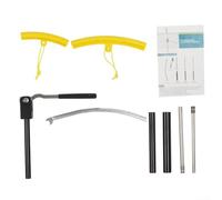 For Motocross Dirt Bike Tire Changing Tool Kit With Foldable Push Rod Fits 16 21 Inch Wheels And Various Axle Sizes From 10 To 25mm