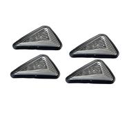 For Motorcycle Triangle Flush Mount Turn Signal Light Indicator Universal 12V 10mm(4 X Amber Red)