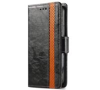 for Motoroal Moto G45 Case, Shockproof PU Leather Book Stylish Cover Case with Magnetic Closure Flip Folio Wallet Stand View Cover Pouch Card Holder Phone Case for Motoroal Moto G45 black