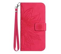 for Motoroal Moto G85 with RFID Blocking Leather Wallet Case Credit Card Holder, Embossed Sunflower Flip Folio Book Wallet Phone case Shockproof Cover Women Men for Motoroal Moto G85 Jiu Hong